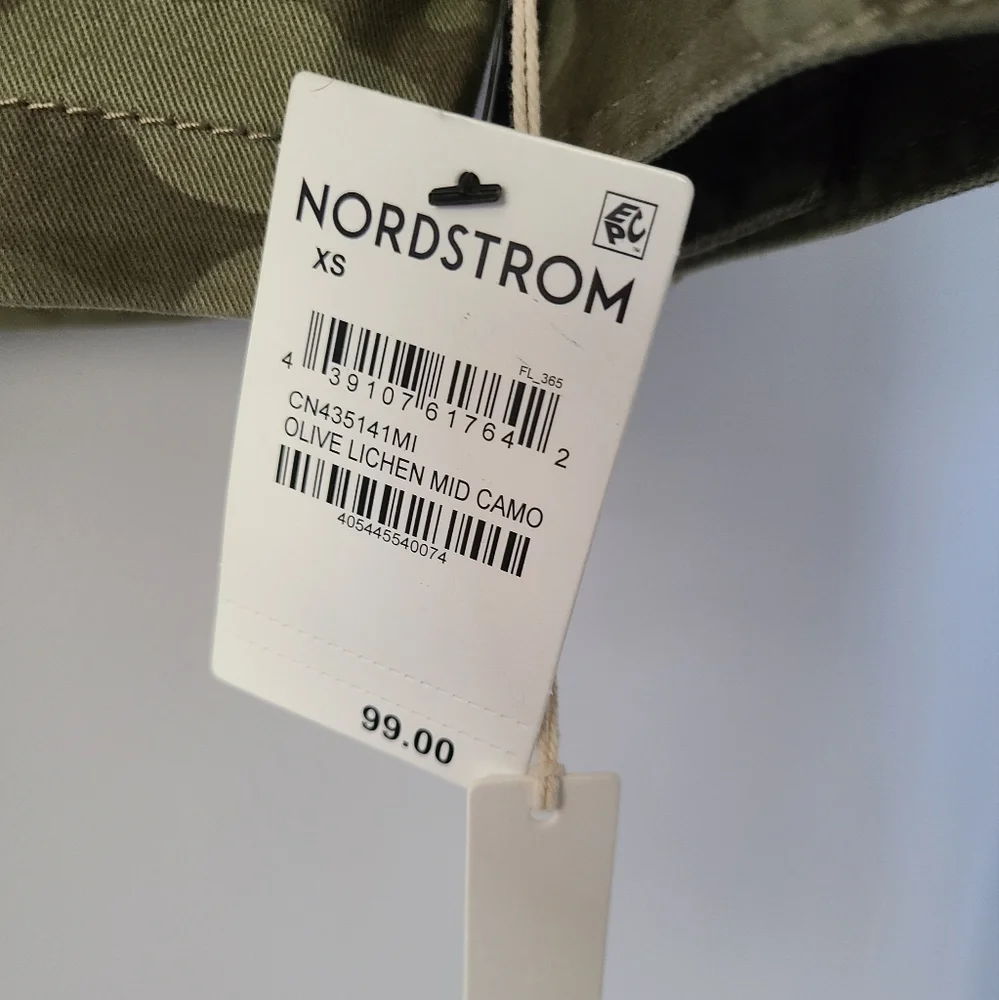 Calson Hooded Camo Utility Jacket Size XS